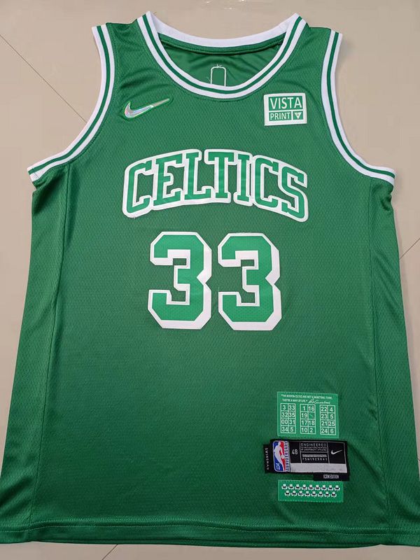 Men Boston Celtics 33 Bird Green 2022 City Edition Nike NBA Jersey